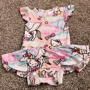 Posh peanut hello kitty unicorn twirl bodysuit dress